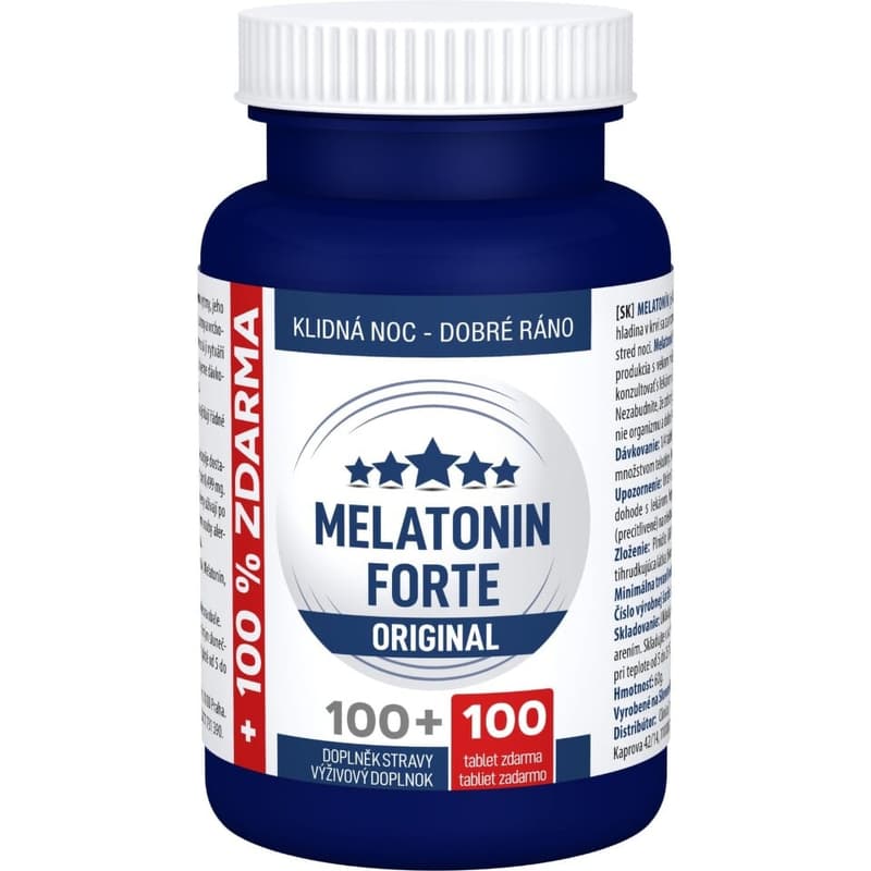 Melatonin Forte ORIGINAL tbl.100+100 zdarma
