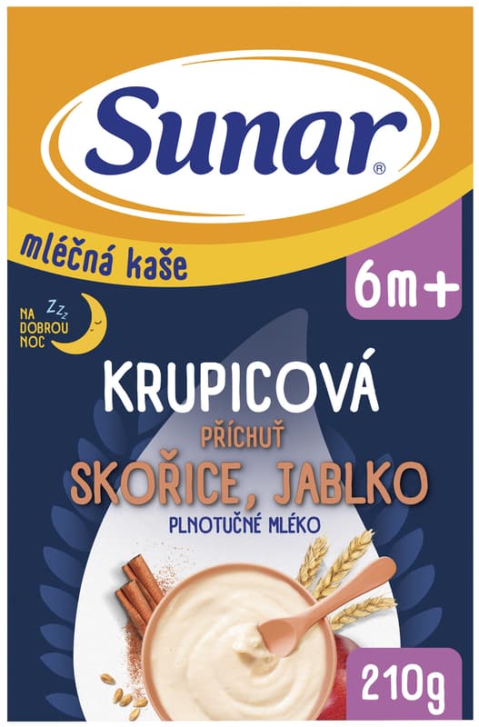 Sunar Cereal Milk Semolina Cinnamon & Apple Flavour 210 g