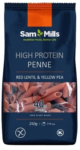 Sam Mills Penne proteinové ze žlutého hrachu a čočky bezlepkové