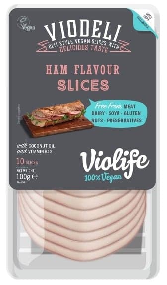 Violife Viodeli slices with ham flavor