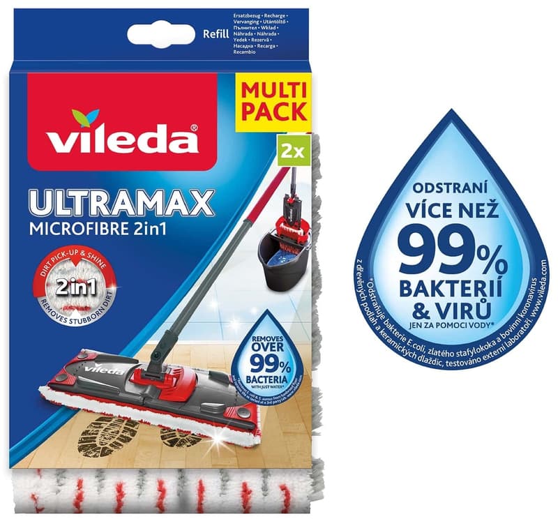 Vileda Ultramax Microfibre 2v1 refill 2 pieces