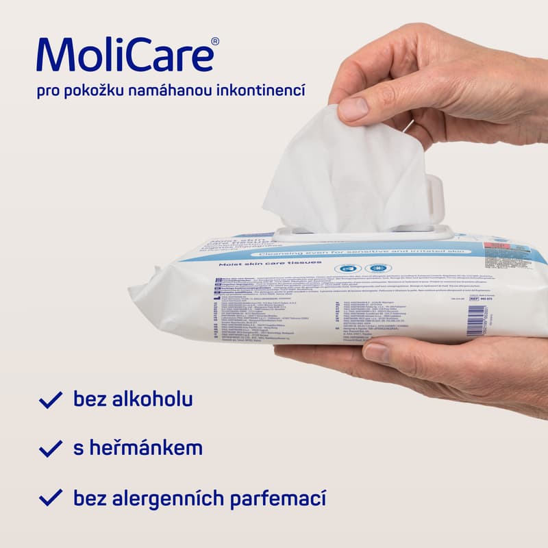 MoliCare Skin vlhké ošetřující ubrousky 50ks