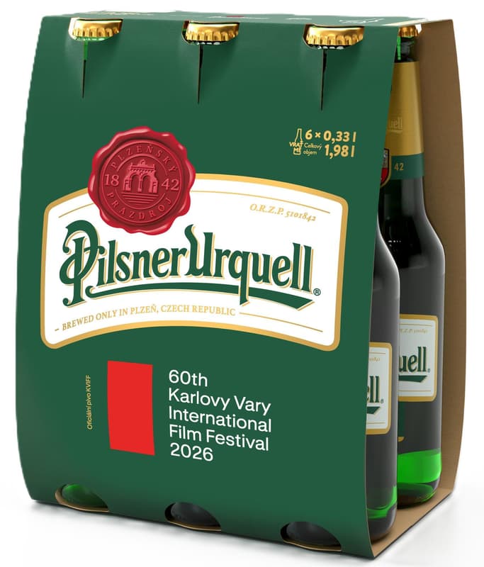 Pilsner Urquell Pivo ležák světlý 6×0,33 l sklo