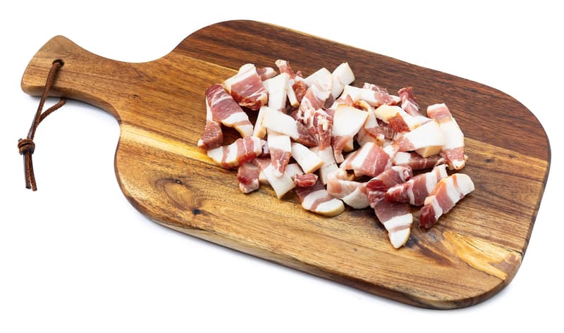 Rohlik.cz Pancetta from Pršutérie noodles