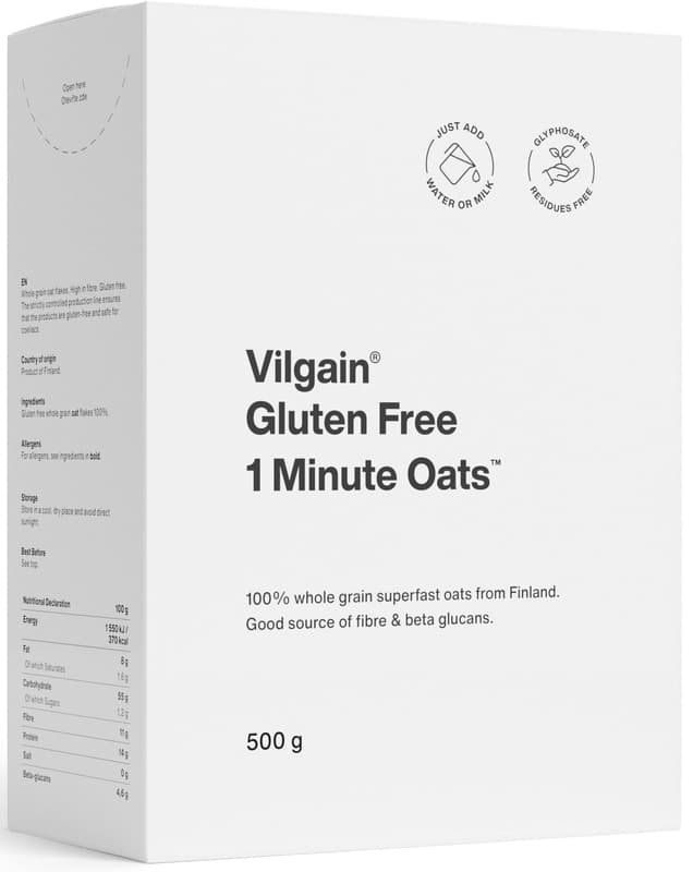 Vilgain 1 Minute Oats Gluten Free 
