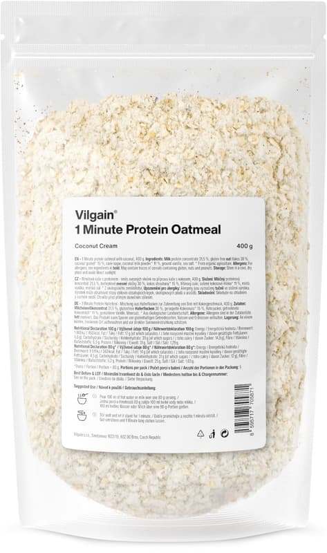 Vilgain 1 Minute Protein Oatmeal coconut cream