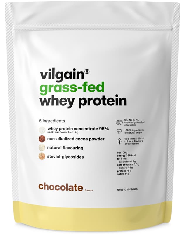 Vilgain Grass-Fed Whey Protein  chocolate