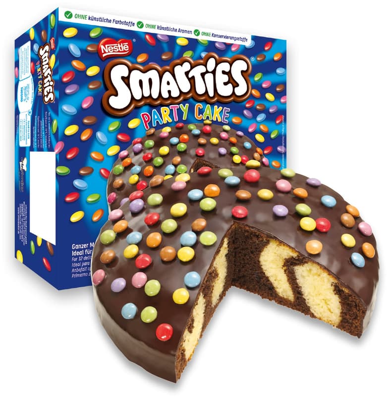 Erlenbacher Smarties® Party cake (frozen)