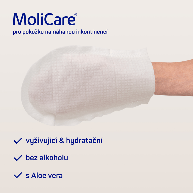 MoliCare Skin Napuštěné mycí žínky 8ks