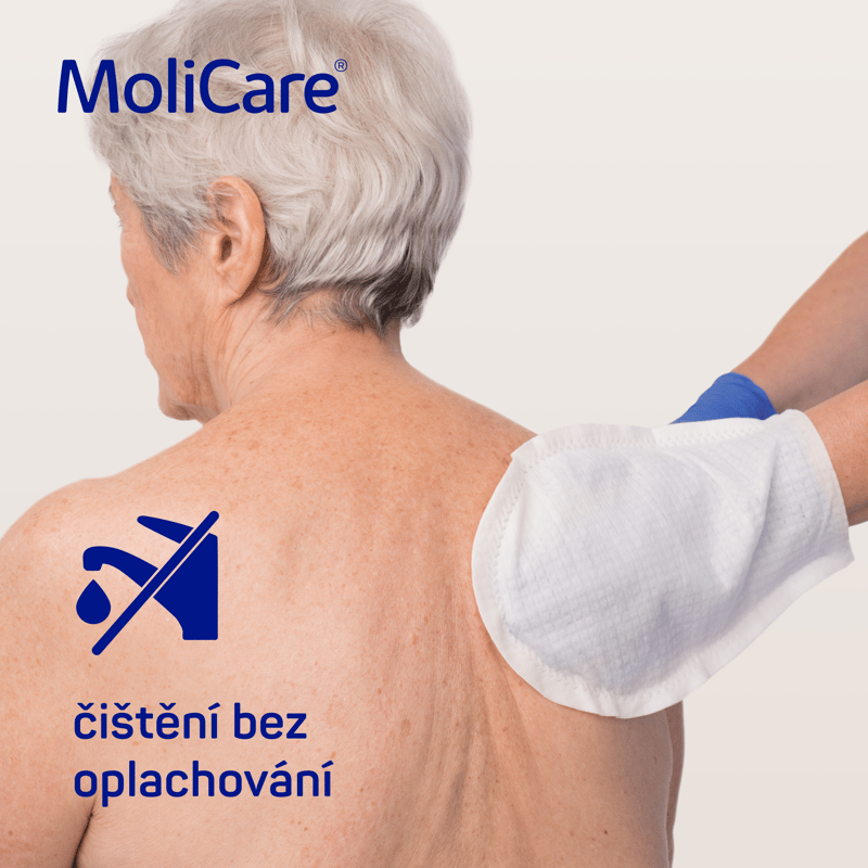MoliCare Skin Napuštěné mycí žínky 8ks