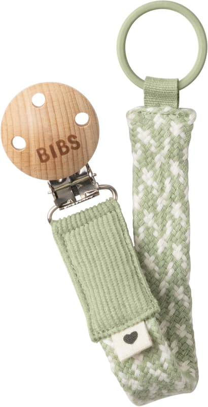 Bibs Klip na dudlík z BIO bavlny Sage / Ivory