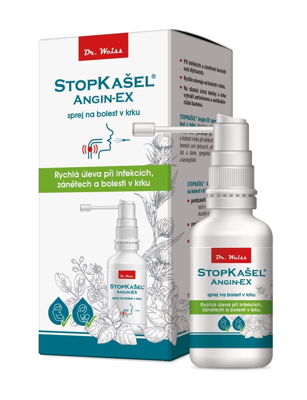 STOPKAŠEL Angin-EX sprej na bolest v krku 30 ml