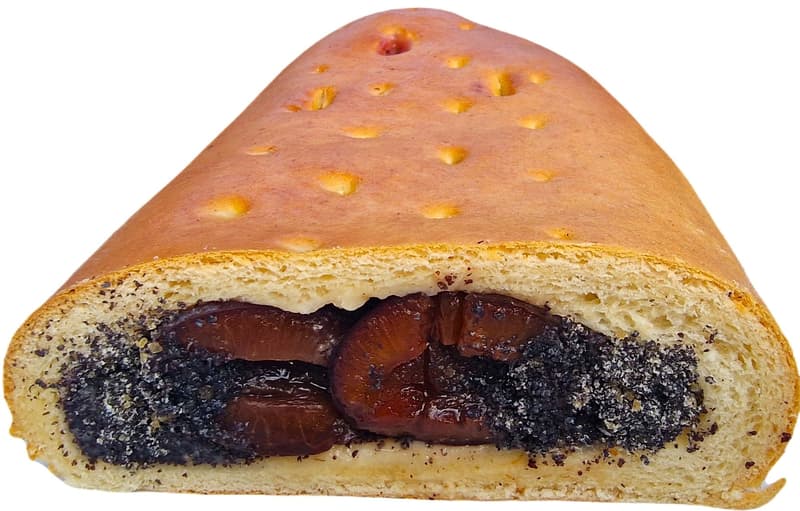 Alrichovo pekařství Multigrain poppy seed strudel with plums