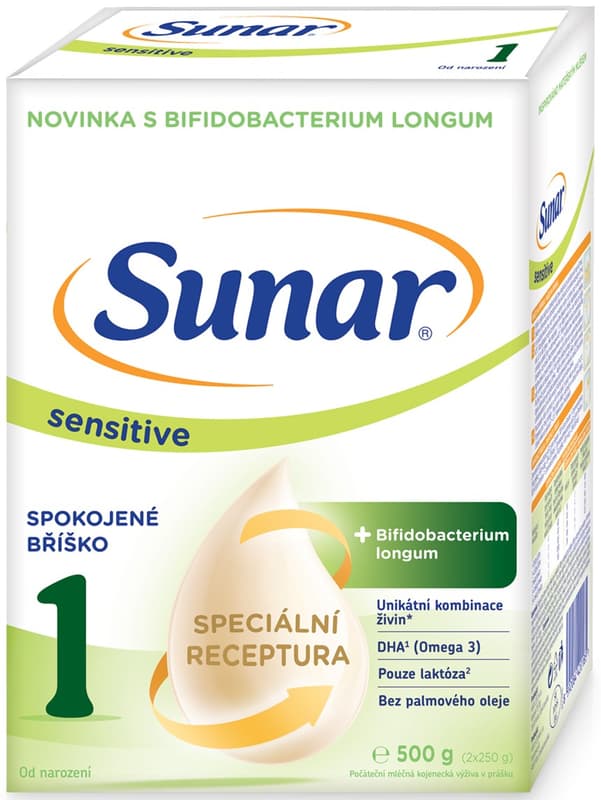 Sunar Sensitive 1, infant milk from birth