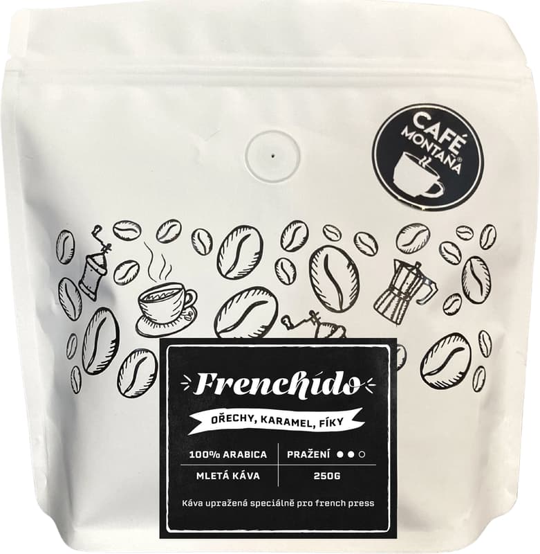 Café montaña Frenchído mletá káva