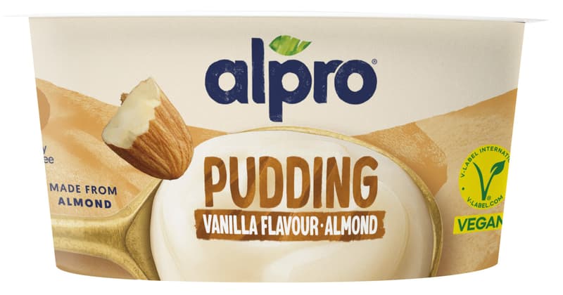 Alpro Almond pudding with vanilla flavor