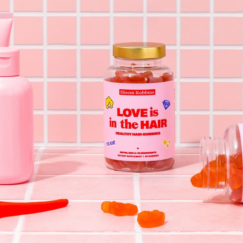 Bloom Robbins LOVE is in the HAIR - gumídci s biotinem 60ks