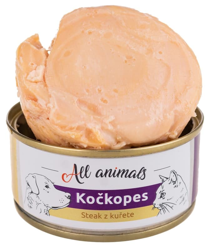 All Animals Kočkopes steak z kuřete konzerva