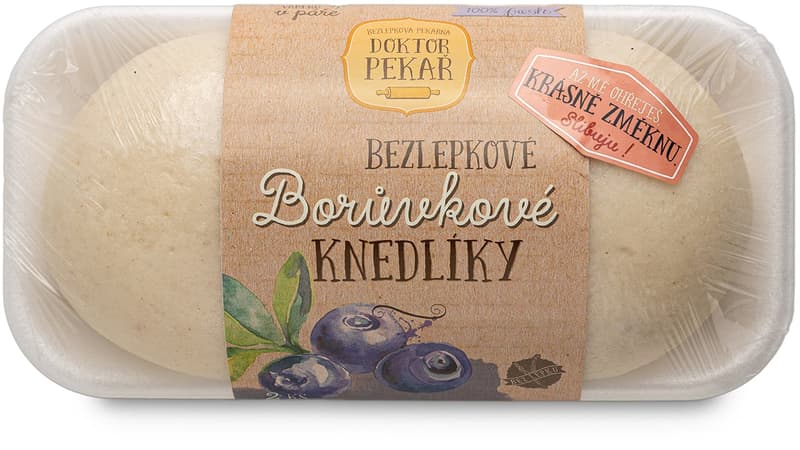 Doktor Pekař Gluten-free leavened blueberry dumplings