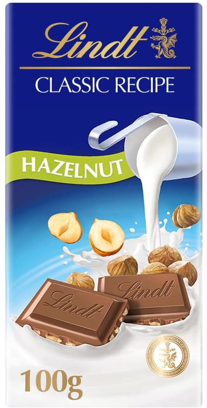 Lindt Classic Milk Chocolate with Hazelnuts