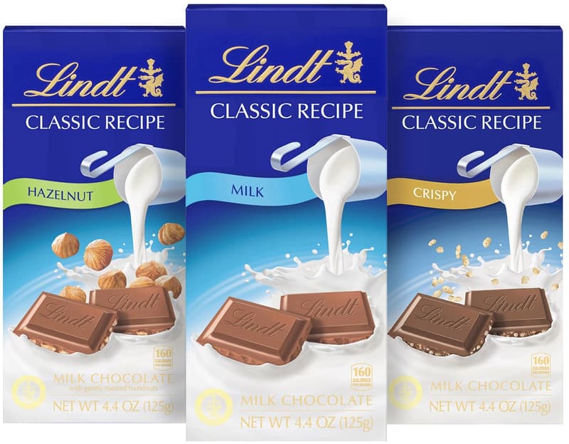 Lindt Classic Milk Chocolate with Hazelnuts