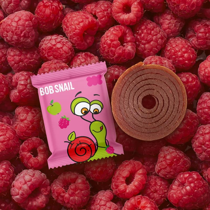 Šnek Bob Ovocné rolky jablko a malina