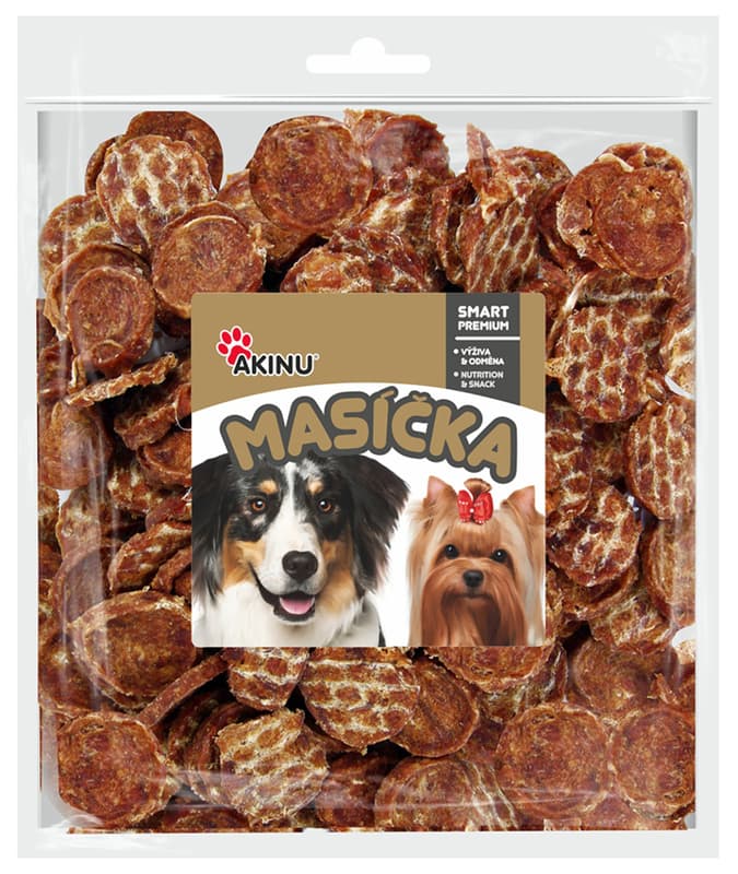 Akinu Masíčka Kachní chipsy pamlsek pro psy