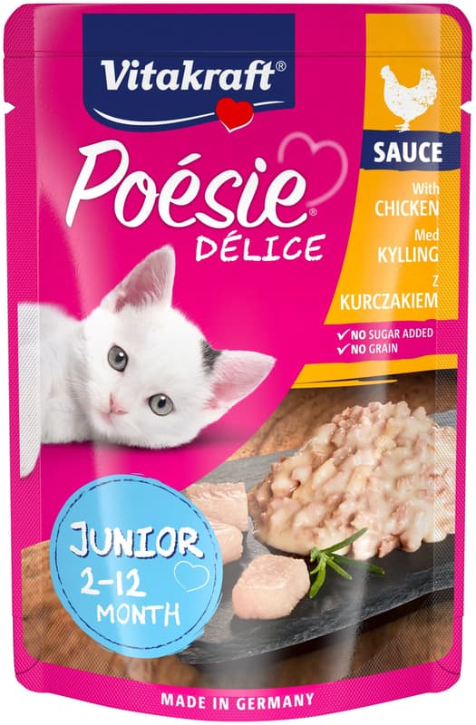 Vitakraft Poésie Délice Complete food for kittens with chicken