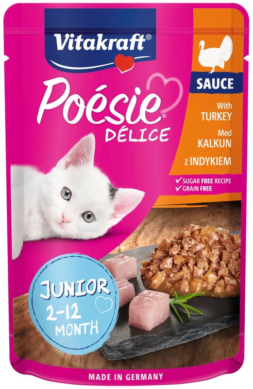 Vitakraft Poésie Délice Complete food for kittens with turkey