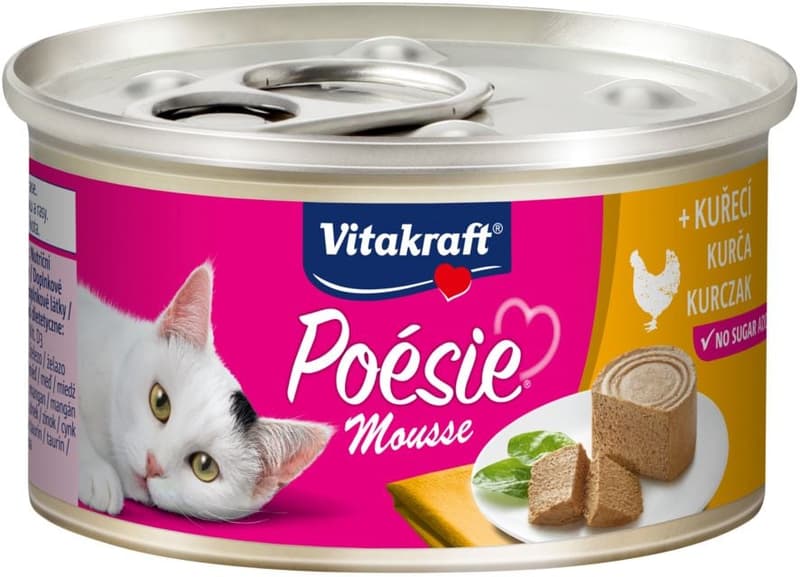Vitakraft Poésie Mousse Kompletní krmivo pro kočky s kuřecím
