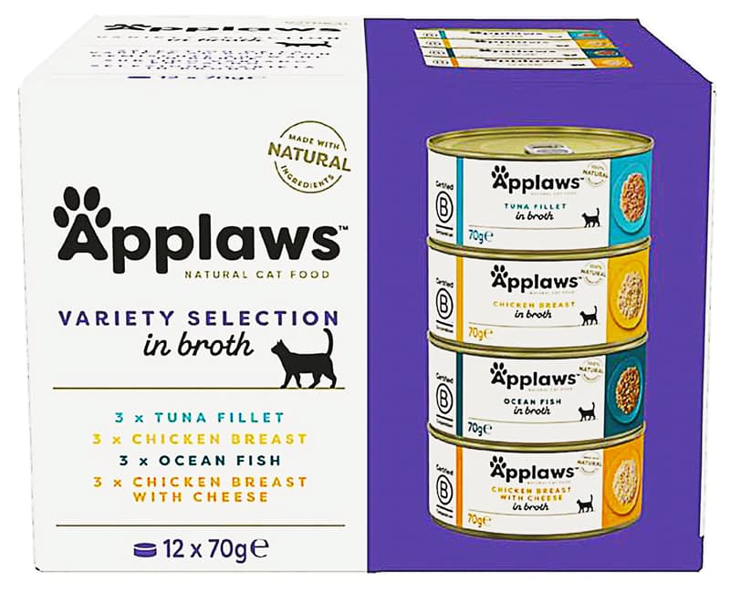 Applaws Canned food for cats multipack supreme, 12x70 g