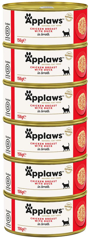 Applaws Cat konzerva kuřecí prsa s kachním pro kočky (6×156 g)