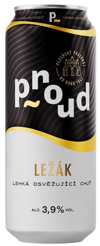 Proud ležák 4×0,5 l plech