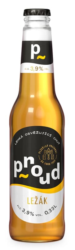 Proud lager bottle
