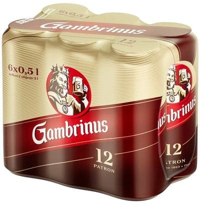 Gambrinus 12 cans 6×0,5 l 