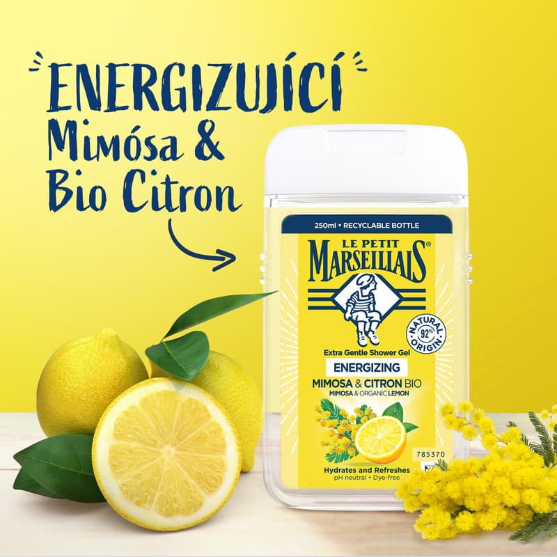 Le Petit Marseillais BIO Sprchový gel mimóza & citron