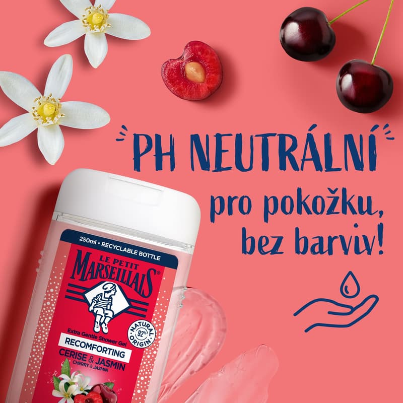Le Petit Marseillais BIO Sprchový gel třešeň & jasmín