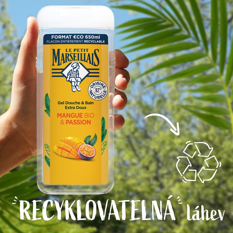 Le Petit Marseillais BIO Sprchový gel mango & marakuja
