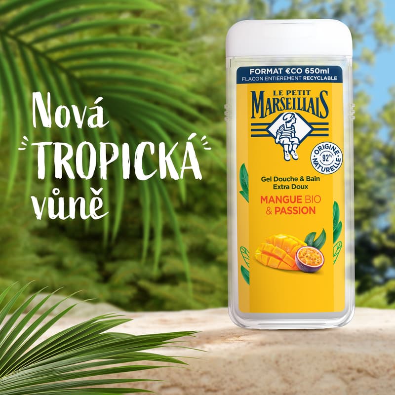 Le Petit Marseillais BIO Sprchový gel mango & marakuja