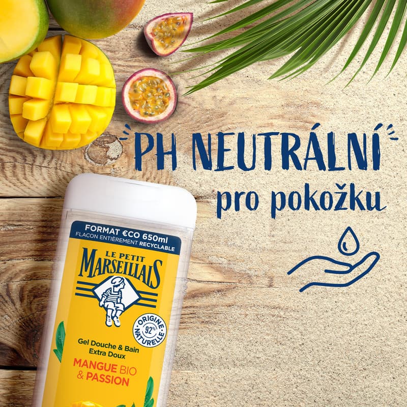Le Petit Marseillais BIO Sprchový gel mango & marakuja