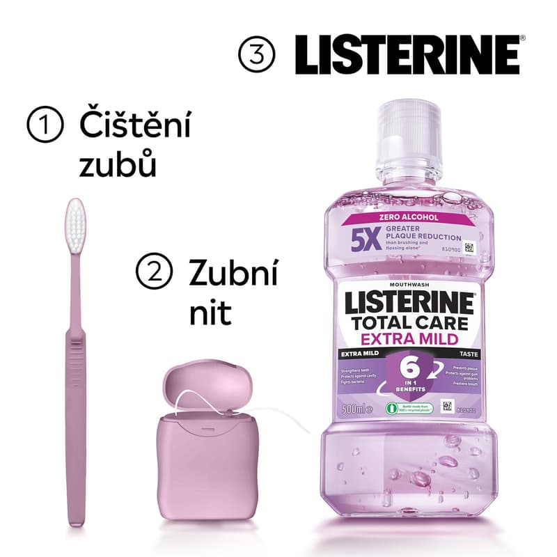 Listerine Total Care Extra Mild ústní voda