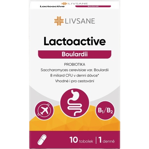 LIVSANE Lactoactive Boulardii PROBIOTIKA tob.10