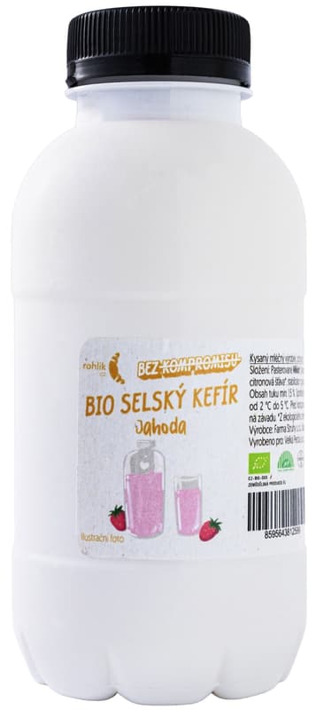 Rohlik.cz BIO Peasant kefir strawberry