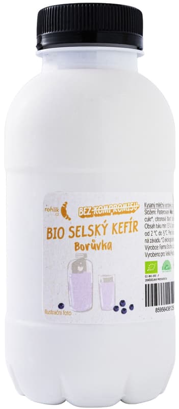 Rohlik.cz BIO Selský kefír borůvka