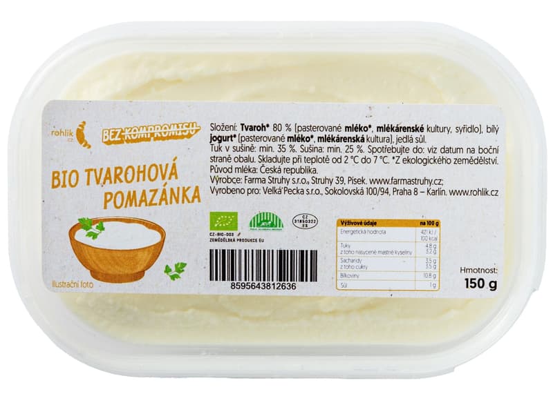 Rohlik.cz BIO Cottage cheese spread
