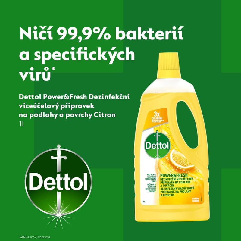 Dettol Power and Fresh Floor Cleaner Lemon 