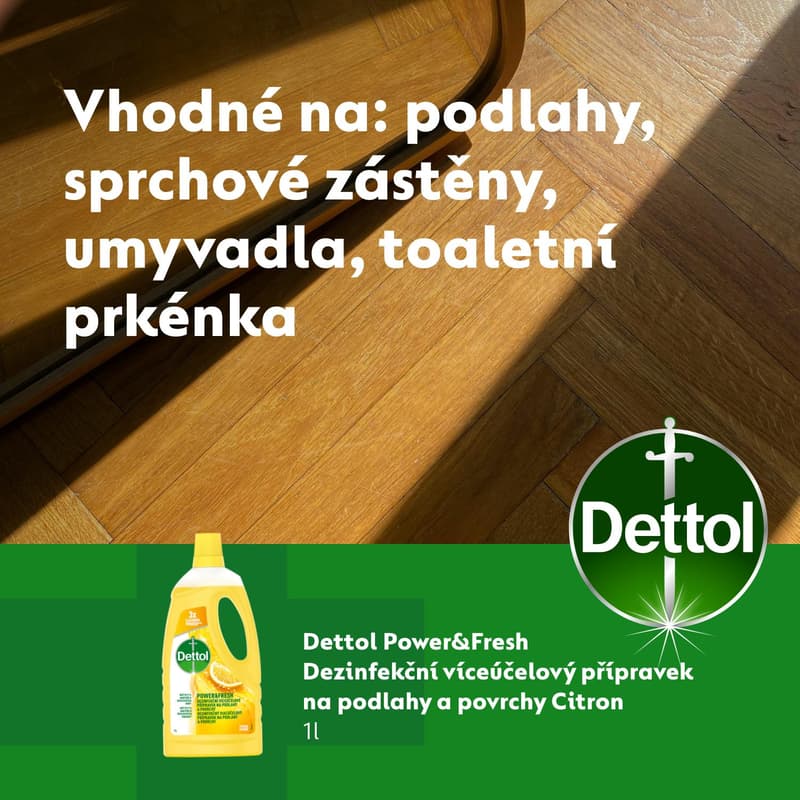 Dettol Power and Fresh Floor Cleaner Lemon 