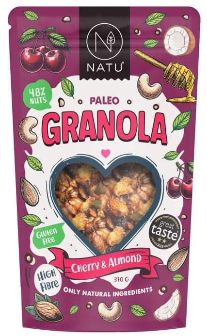 NATU Paleo Granola Cherries & Almonds 