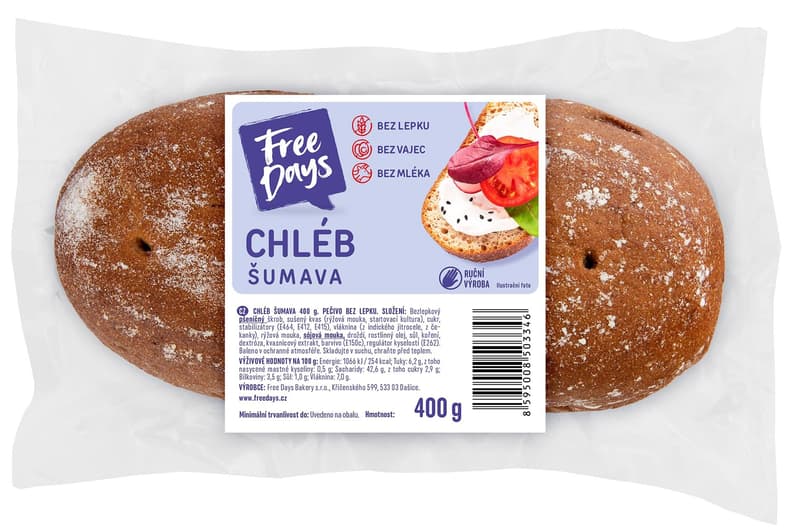 Free Days Chléb Šumava bez lepku
