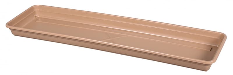 Podmiska pod truhlík Lobelia Modern 40 cm, matná hnědá